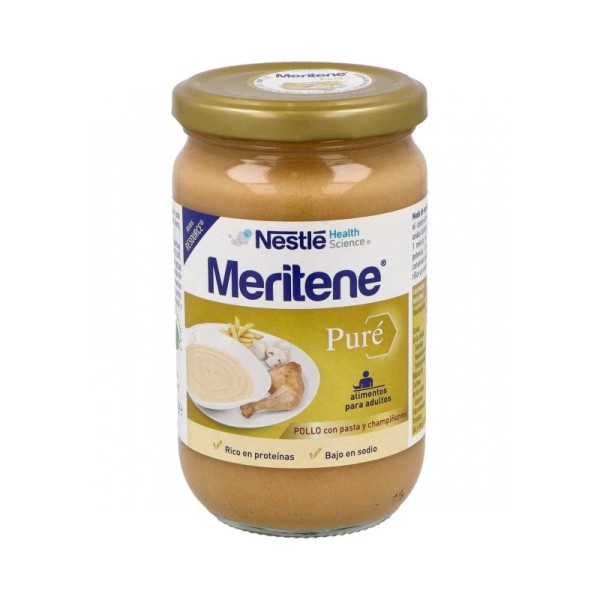 Meritene Puré Sabor Pollo Pasta y Champiñones 300gr