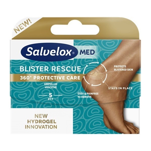 Salvelox Rescue Ampollas Talones Hydrogel 5uds