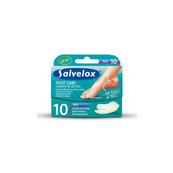 Salvelox Apósitos Ampollas Dedos y Talón Mix 10uds