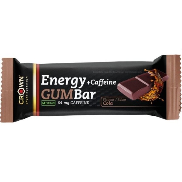 Crown Sport Energy Gum Barrita Energética Gominola Cola + Cafeína 30g