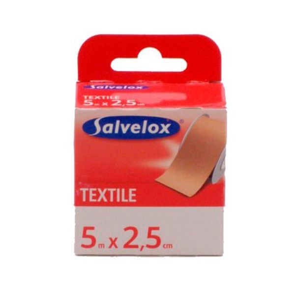 Salvelox Esparadrapo Textil Carne 2,5cmx5m