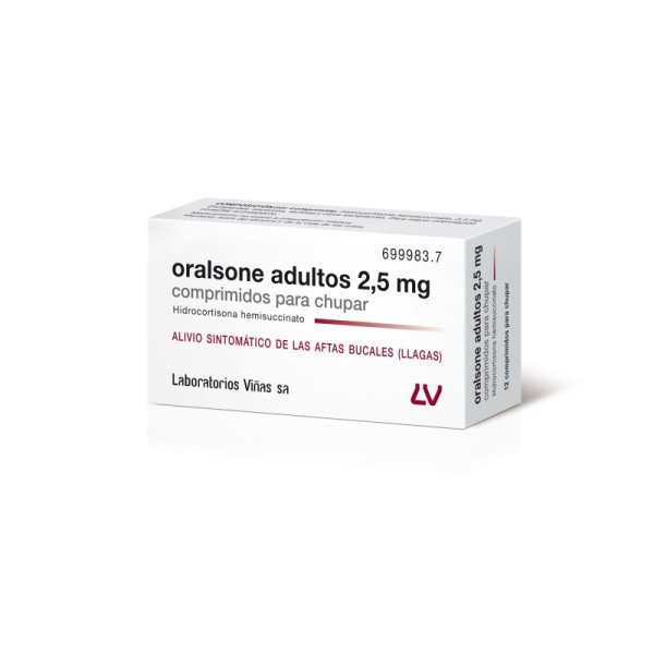 Oralsone Adultos 2.5 Mg 12 Comprimidos para Chupar