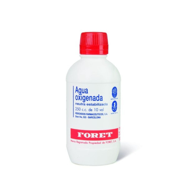 Agua Oxigenada Neutra Estabilizada Foret, 1 Frasco de 250 Ml