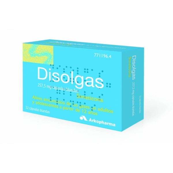 Disolgas 257,5 Mg 32 Cápsulas Blandas