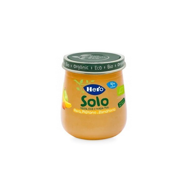 Hero Baby Pera, Plátano y Zanahoria 120g