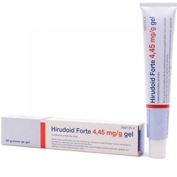 HIRUDOID FORTE 4,45 mg/g GEL, 1 tubo de 60 g