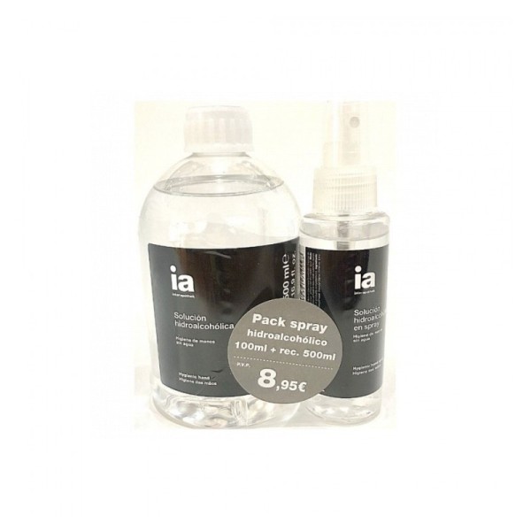 Interapothek Pack Spray Hidroalcohólico 100 + 500ml