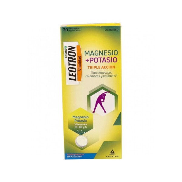 Leotron Magnesio + Potasio Efervescente 30 Comprimidos