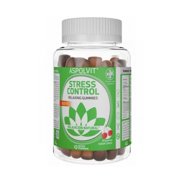 Aspolvit Stress Control Gummies Sabor Cereza 60uds