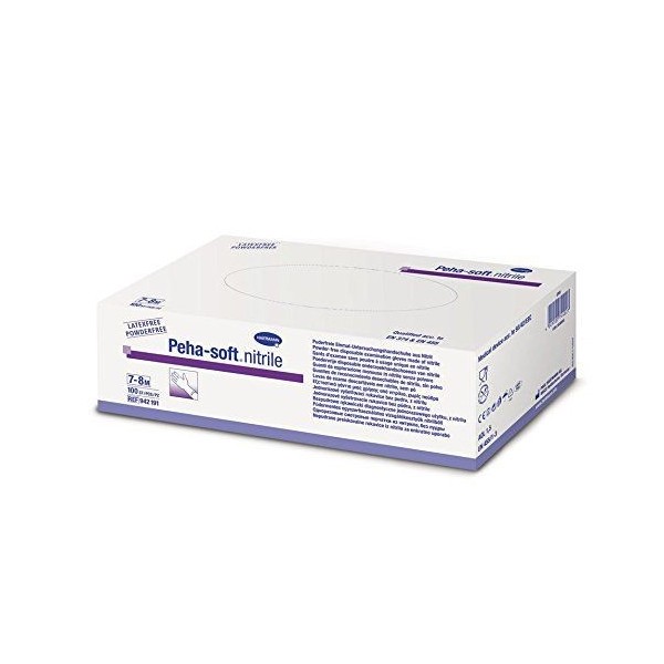 Peha-Soft Guantes Desechables Nitrilo Talla S 100uds